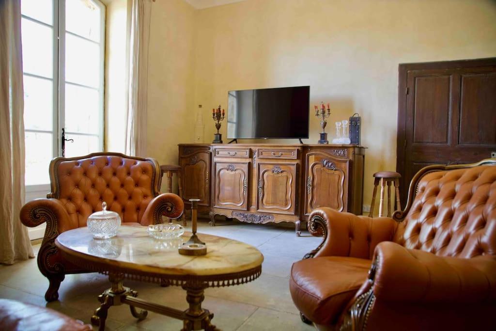 Chambres D'Hotes B&B - Chateau De Sienne Proche Avignon Orange Piscine Riviere Chusclan Bagian luar foto